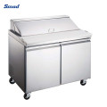 Smad 7.6cuft Stainless Steel Salad Bar Refrigeration Unit Display Refrigerator